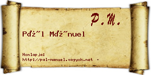 Pál Mánuel névjegykártya
